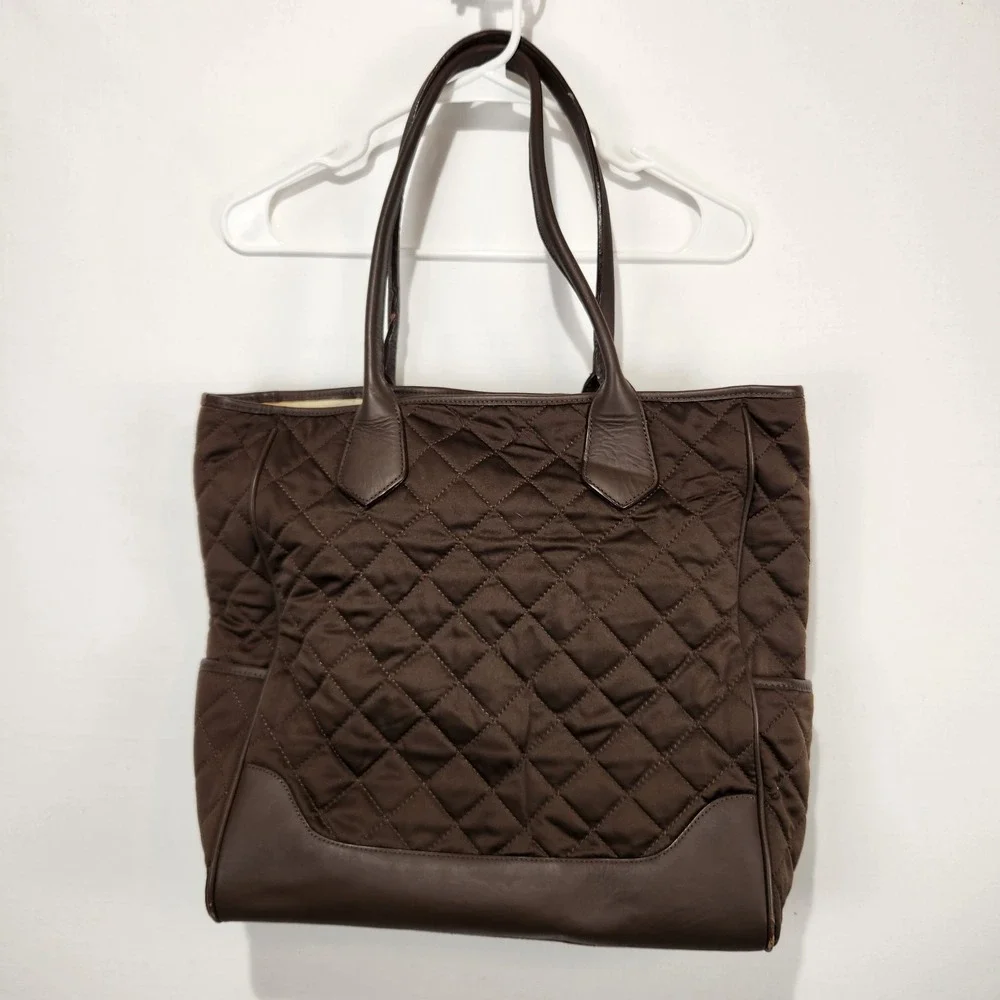 Pottery Barn Kids Brown Diaper Quilted Tote Basic‎ Bag